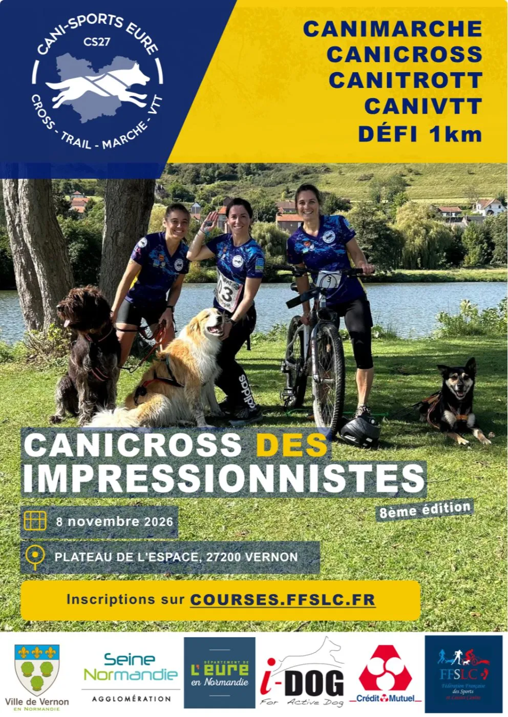 Affiche officielle : 8ème  Canicross des Impressionnistes