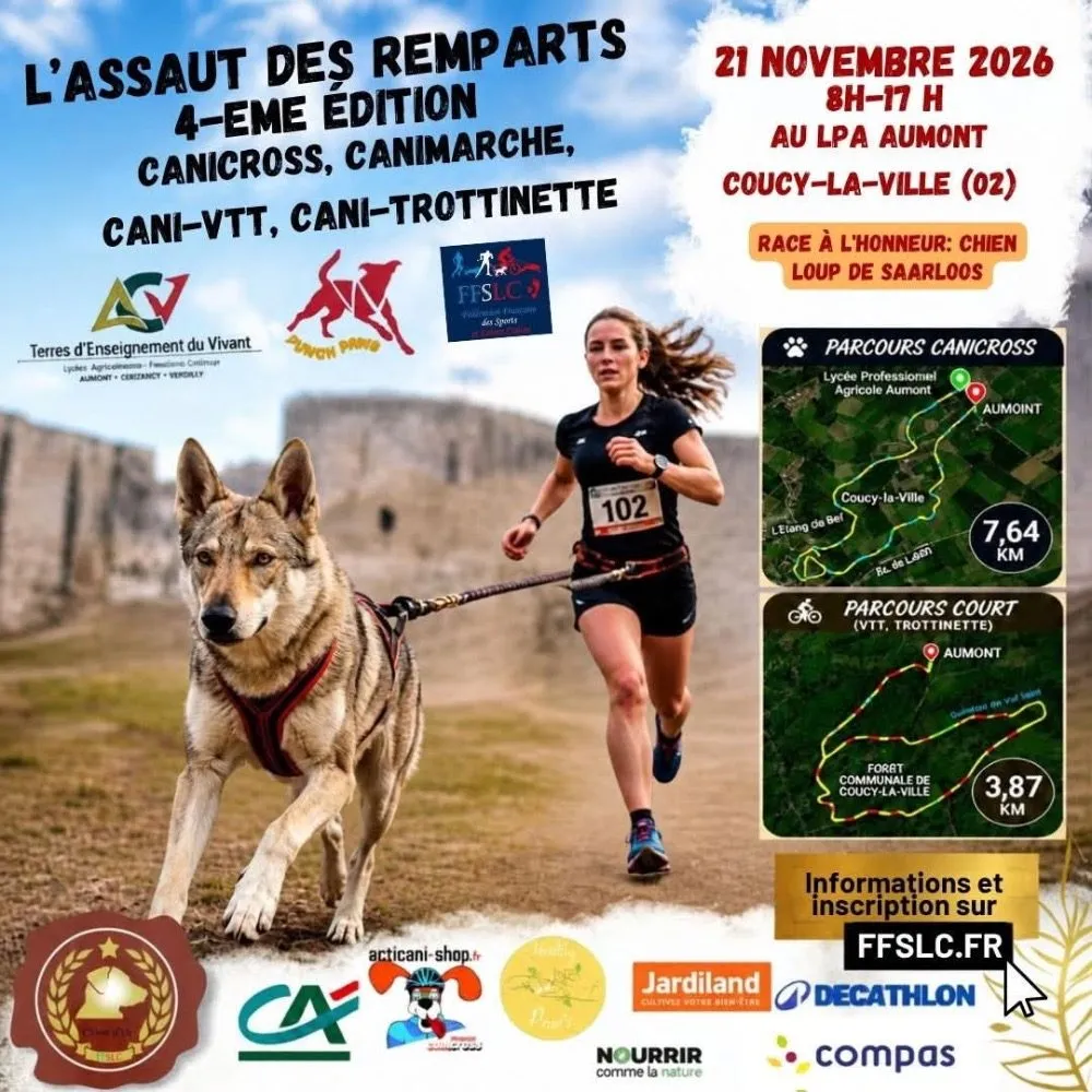 Affiche officielle : Canicross Coucy la Ville