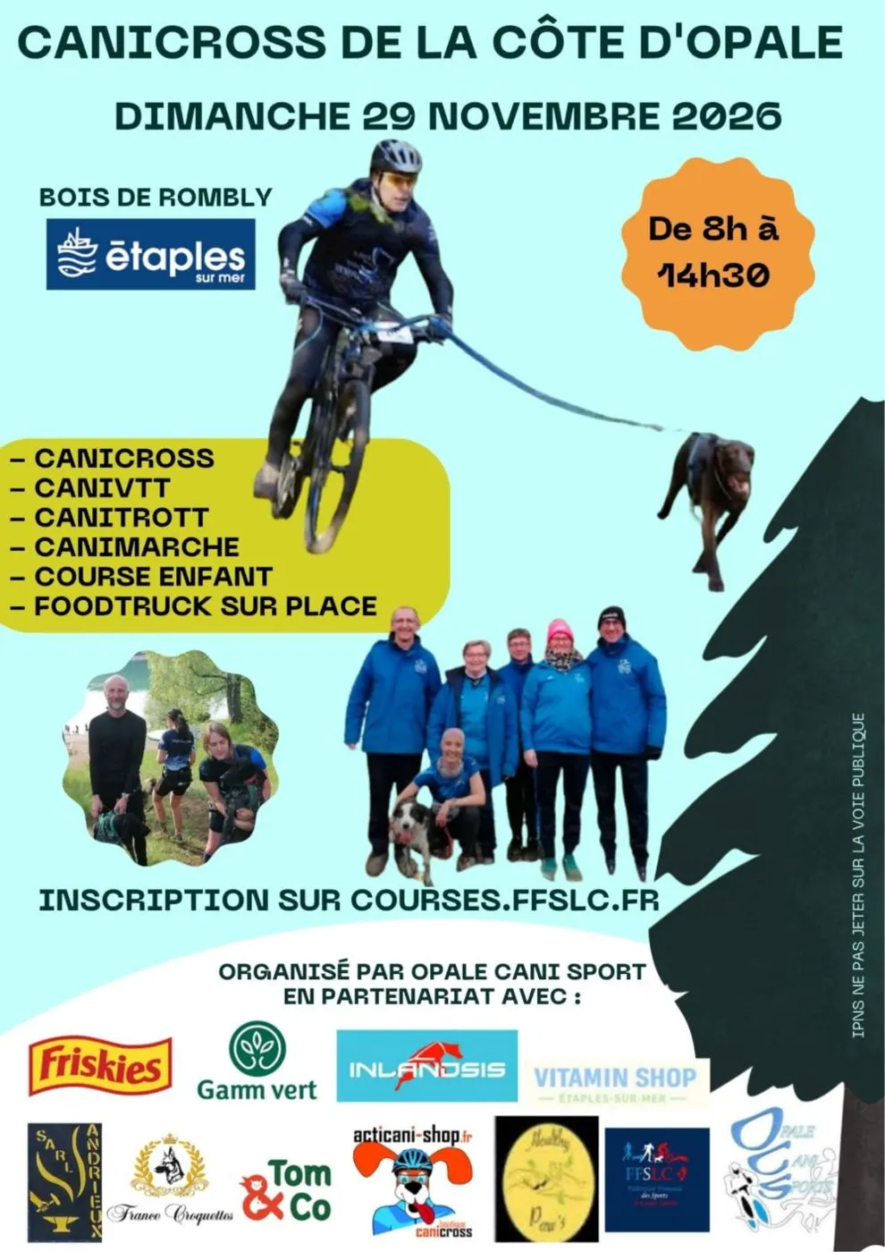 Affiche officielle : Canicross de la côte d'opale ETAPLES s/mer