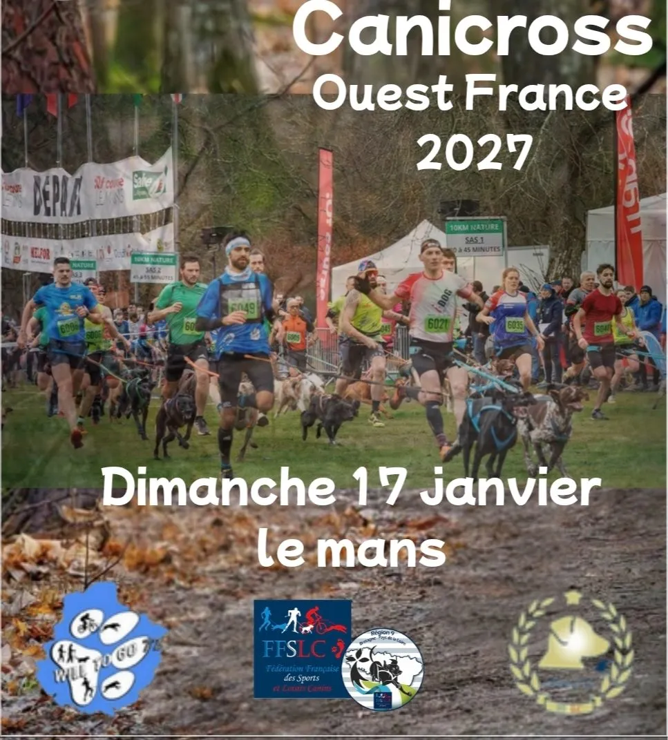 Affiche officielle : CANICROSS Ouest France 2027