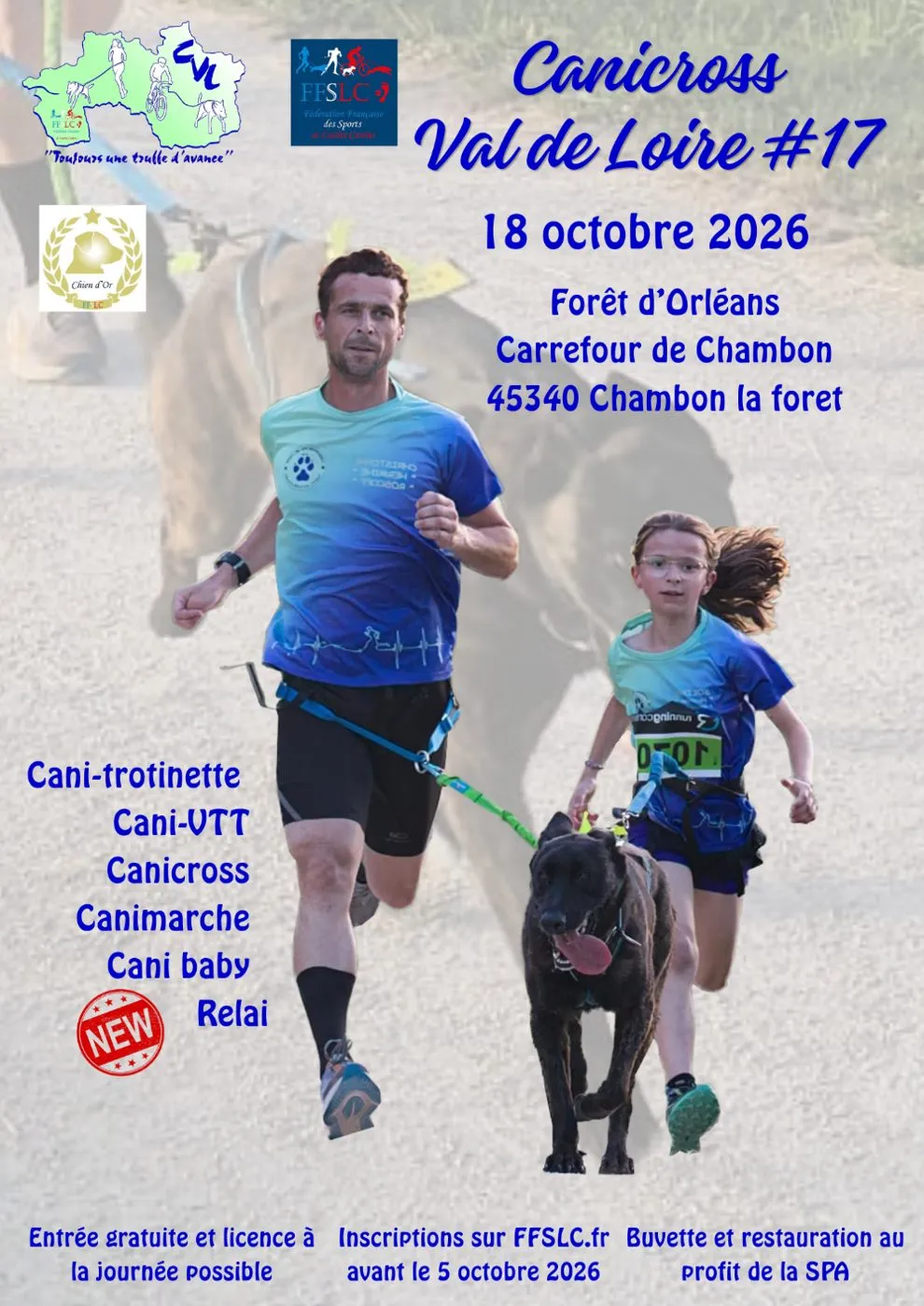 Affiche officielle : Canicross Val de Loire #17