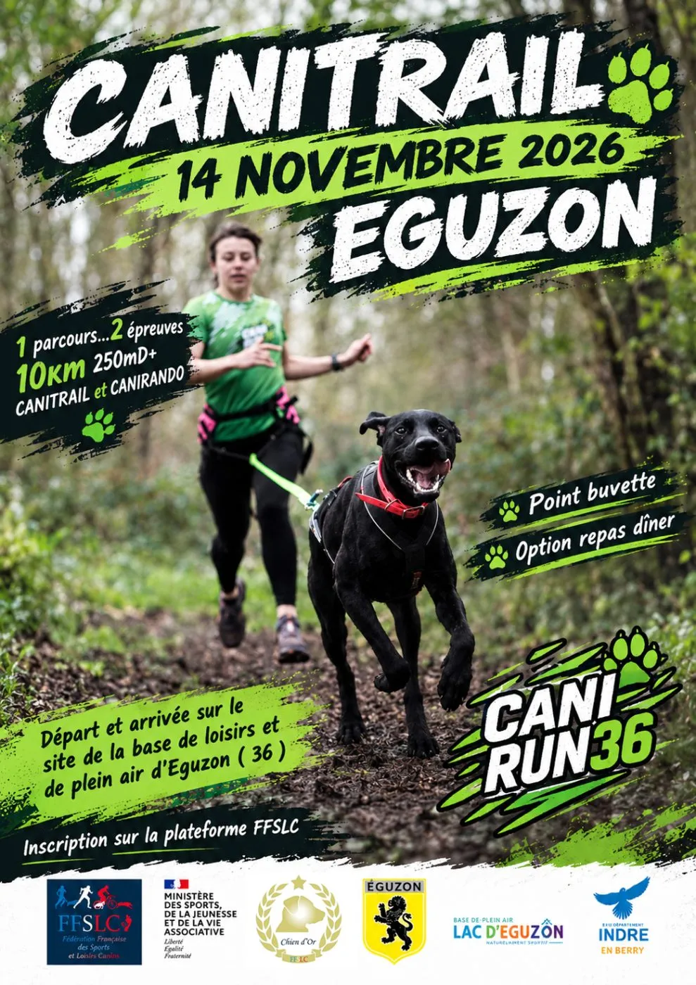 Affiche officielle : CANITRAIL d’Eguzon