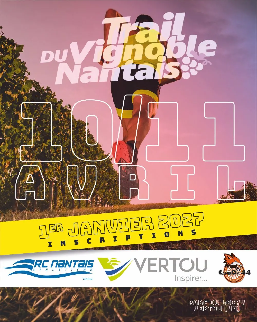 Affiche officielle : Canitrail du Vignoble Nantais
