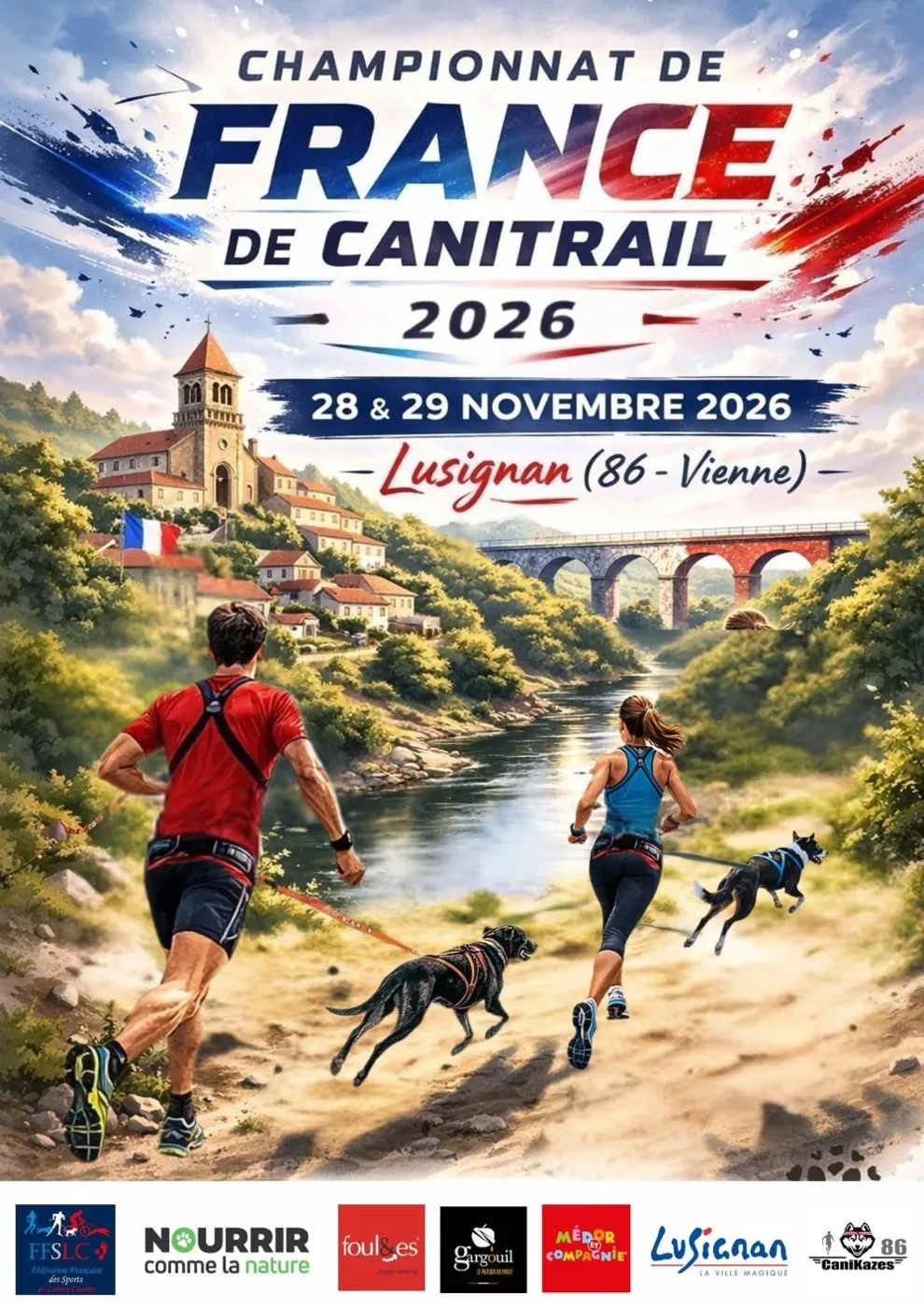 Affiche officielle : Championnat de France Canitrail 2026