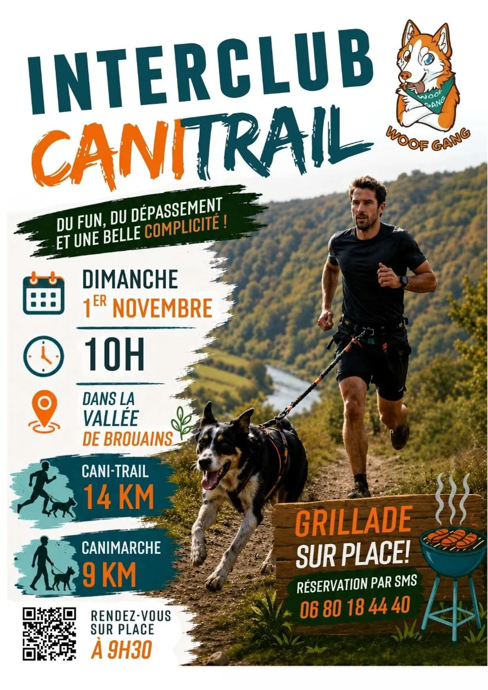 Affiche officielle : Interclub dans la vallée de Brouain